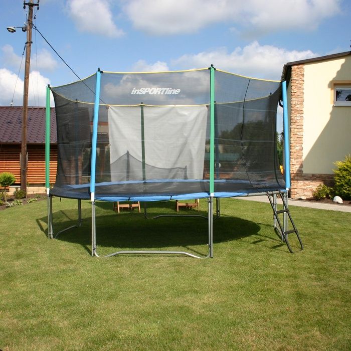 Zaščitna mreža za trampolin s cevmi inSPORTline 305 cm