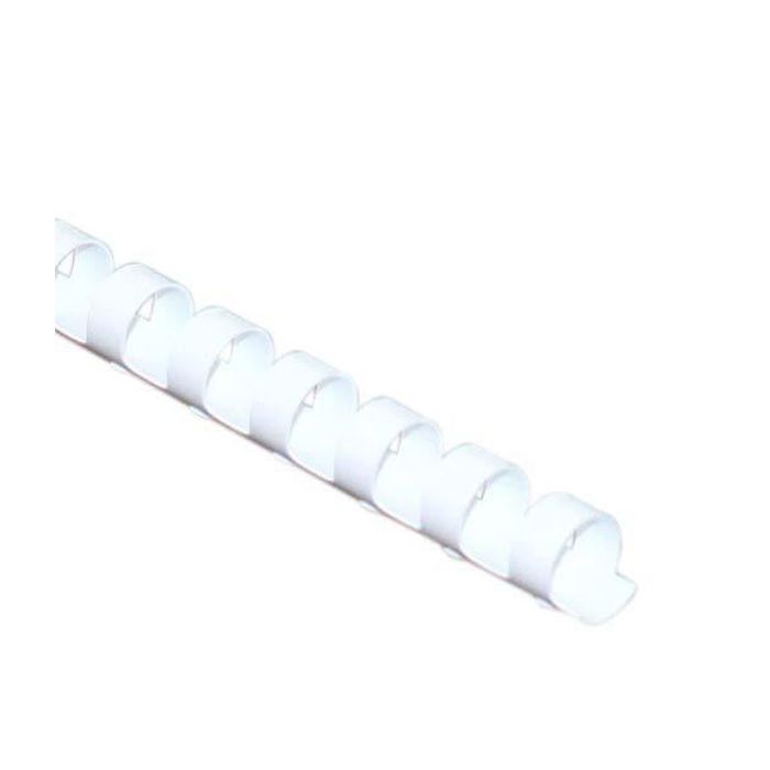 KLIPKO Spirale PVC 12 mm bele 100 kos