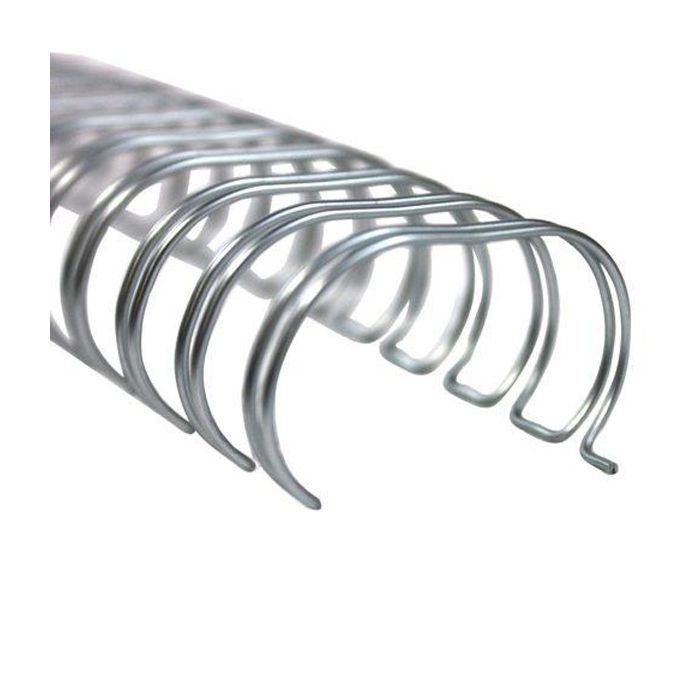 KLIPKO Spirale žica 6,4 mm srebrne 100 kos 3:1