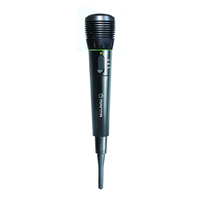 Brezžični + žični mikrofon karaoke MANTA MIC002 ARETHA, 6.3mm, XLR konektor