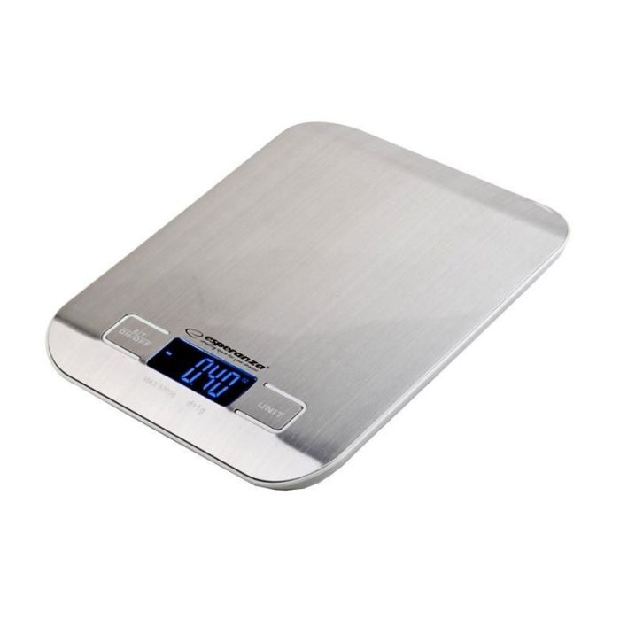 Tehtnica kuhinjska digitalna ESPERANZA T-6400-28 brušen aluminij 5kg (g.:1g)